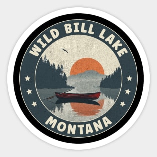 Wild Bill Lake Montana Sunset Sticker